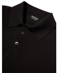 schwarzes Polohemd von Zegna