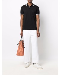 schwarzes Polohemd von Tommy Hilfiger