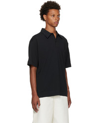 schwarzes Polohemd von Dries Van Noten