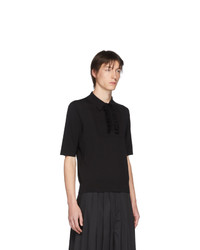 schwarzes Polohemd von Dries Van Noten