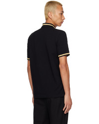 schwarzes Polohemd von Fred Perry