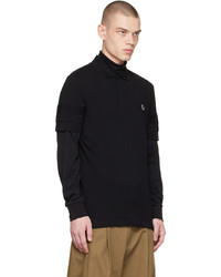 schwarzes Polohemd von Fred Perry