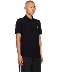 schwarzes Polohemd von Fred Perry