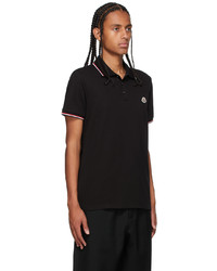 schwarzes Polohemd von Moncler