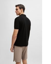 schwarzes Polohemd von Boss Green