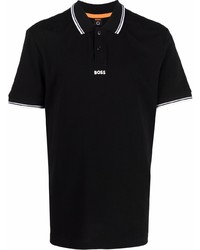 schwarzes Polohemd von BOSS