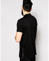 schwarzes Polohemd von Asos