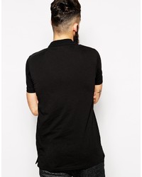 schwarzes Polohemd von Asos