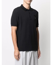 schwarzes Polohemd von Raf Simons X Fred Perry