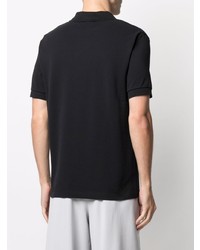 schwarzes Polohemd von Raf Simons X Fred Perry