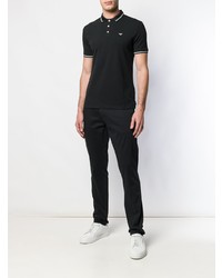 schwarzes Polohemd von Emporio Armani