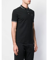 schwarzes Polohemd von Emporio Armani