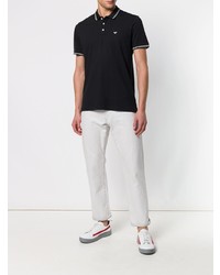 schwarzes Polohemd von Emporio Armani