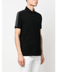 schwarzes Polohemd von Emporio Armani