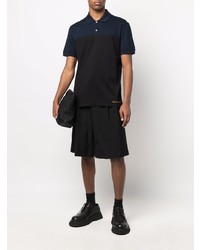 schwarzes Polohemd von Alexander McQueen