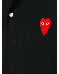 schwarzes Polohemd von Comme des Garcons