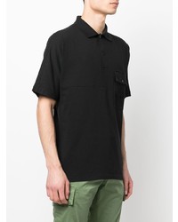 schwarzes Polohemd von Stone Island