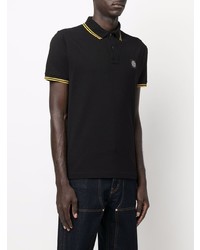 schwarzes Polohemd von Stone Island