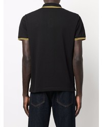 schwarzes Polohemd von Stone Island