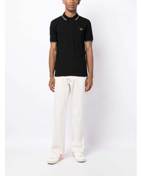 schwarzes Polohemd von Fred Perry