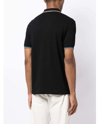 schwarzes Polohemd von Fred Perry