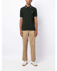 schwarzes Polohemd von Fred Perry