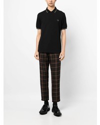 schwarzes Polohemd von Fred Perry