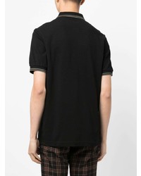 schwarzes Polohemd von Fred Perry