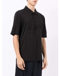 schwarzes Polohemd von Tommy Hilfiger