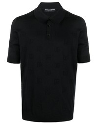 schwarzes Polohemd von Dolce & Gabbana