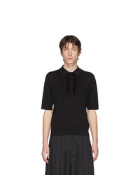 schwarzes Polohemd von Dries Van Noten