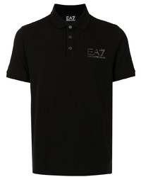 schwarzes Polohemd von Ea7 Emporio Armani