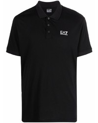 schwarzes Polohemd von Ea7 Emporio Armani