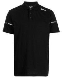 schwarzes Polohemd von Ea7 Emporio Armani