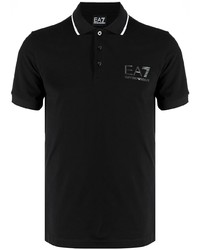 schwarzes Polohemd von Ea7 Emporio Armani