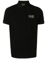 schwarzes Polohemd von Ea7 Emporio Armani