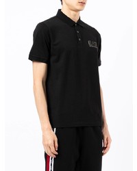 schwarzes Polohemd von Ea7 Emporio Armani