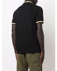 schwarzes Polohemd von Fred Perry