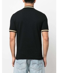 schwarzes Polohemd von Fred Perry