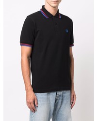 schwarzes Polohemd von Fred Perry