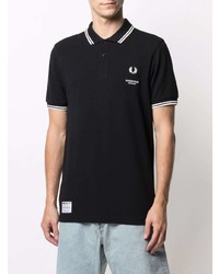 schwarzes Polohemd von Fred Perry