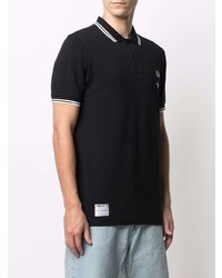 schwarzes Polohemd von Fred Perry