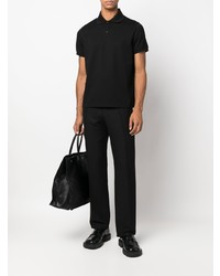 schwarzes Polohemd von Saint Laurent