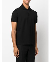 schwarzes Polohemd von Saint Laurent