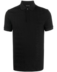 schwarzes Polohemd von Emporio Armani