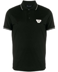 schwarzes Polohemd von Emporio Armani