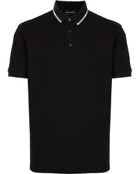 schwarzes Polohemd von Emporio Armani