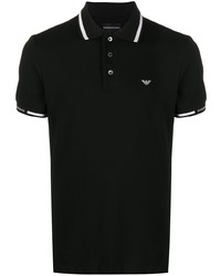 schwarzes Polohemd von Emporio Armani