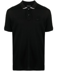 schwarzes Polohemd von Emporio Armani