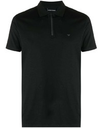 schwarzes Polohemd von Emporio Armani